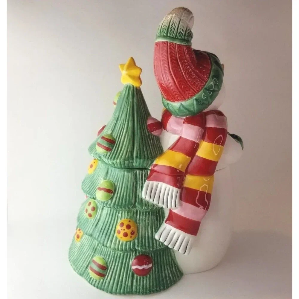 Cookie Jar Fitz & Floyd Snowflake Jake  12
